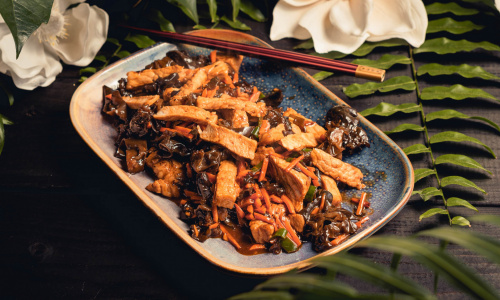 Švelniai aštri žuvies skonio kiauliena